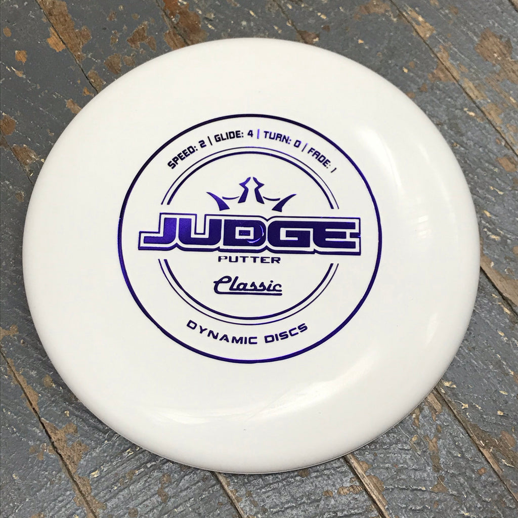 Disc Golf Putter Judge Dynamic Disc Classic White