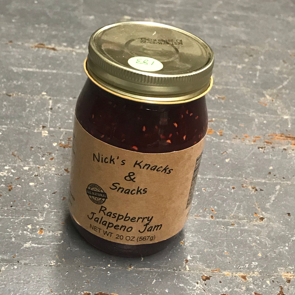 Nicks Snacks All Natural Raspberry Jalapeno Jam