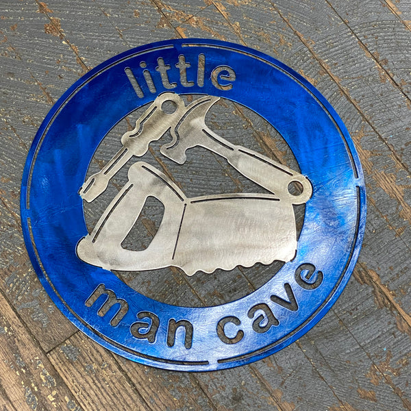 Little Man Cave Metal Sign Wall Hanger