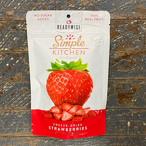 Simple Kitchen Ready Wise Freeze Dried Fruit Strawberries