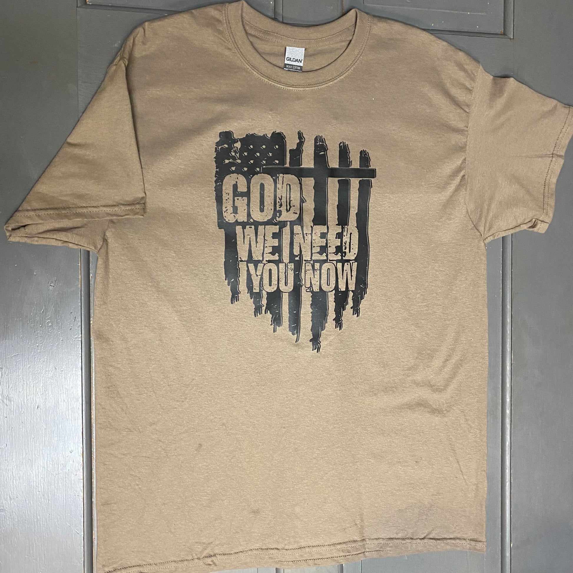 God We Need You Now Graphic Designer Short Sleeve T-Shirt