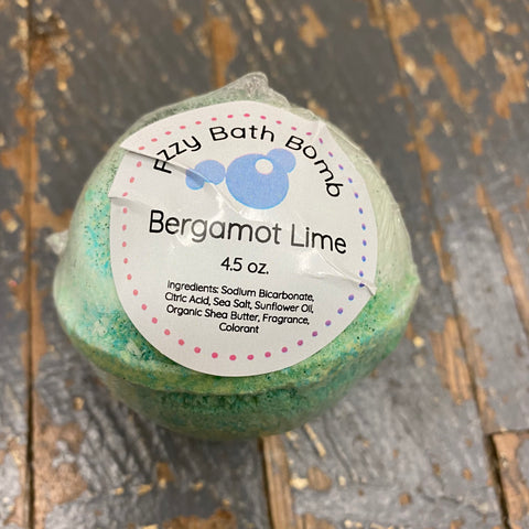 Bergamot Lime Fizzy 4.5oz Bath Bomb