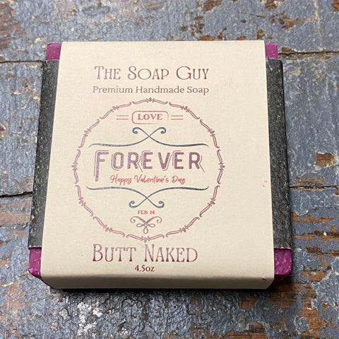 Bar Soap Cleansing Wash Premium Handmade Valentines Day Butt Naked