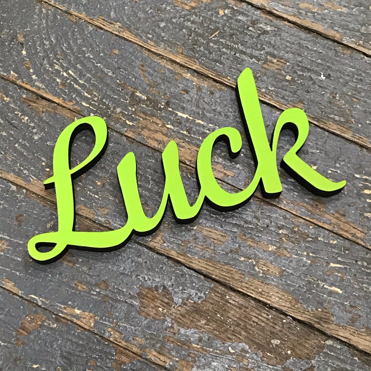 Laser Cut Wood Word Holiday St Patricks Day Lucky Shamrock Set