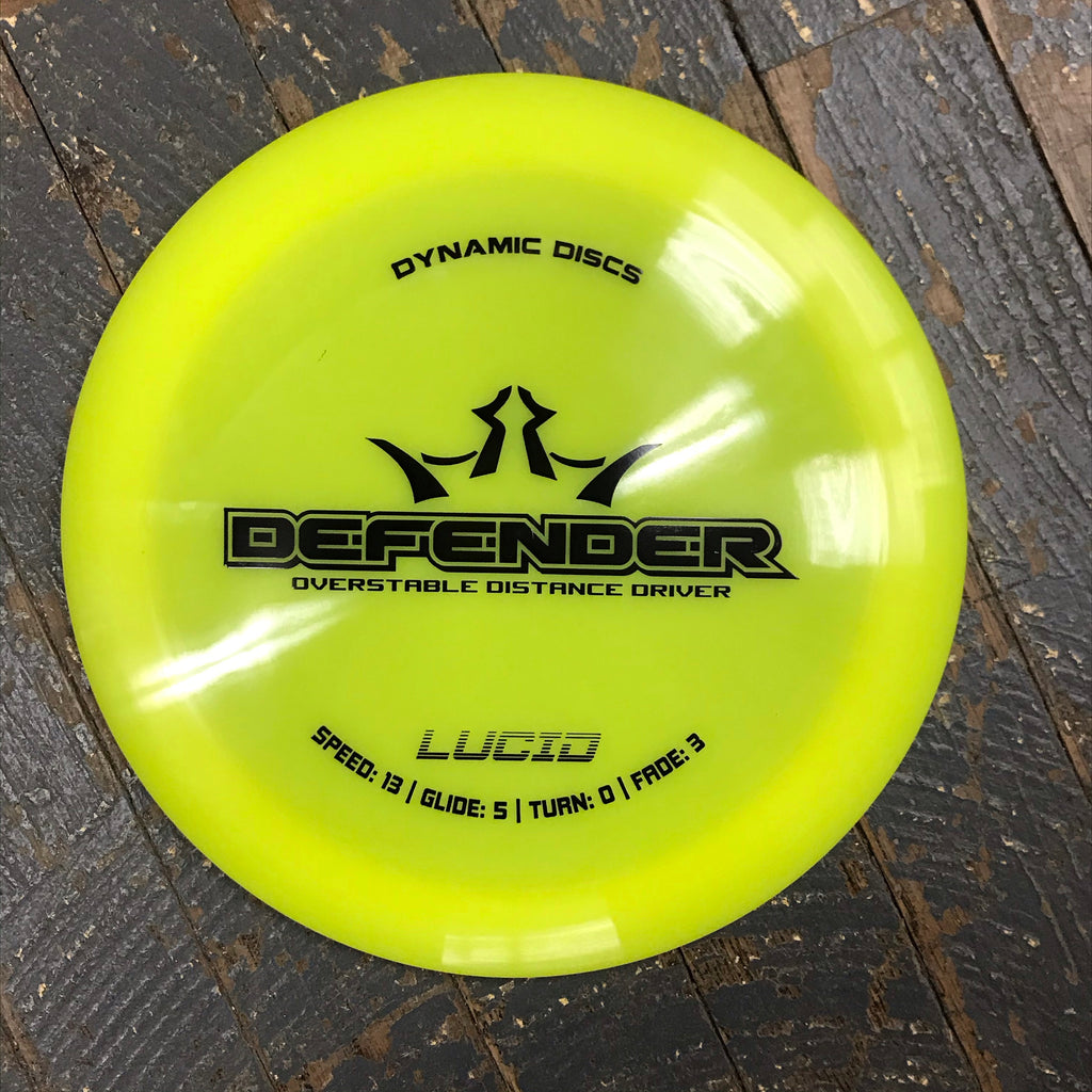 Disc Golf Distance Driver Defender Dynamic Disc Lucid Yellow