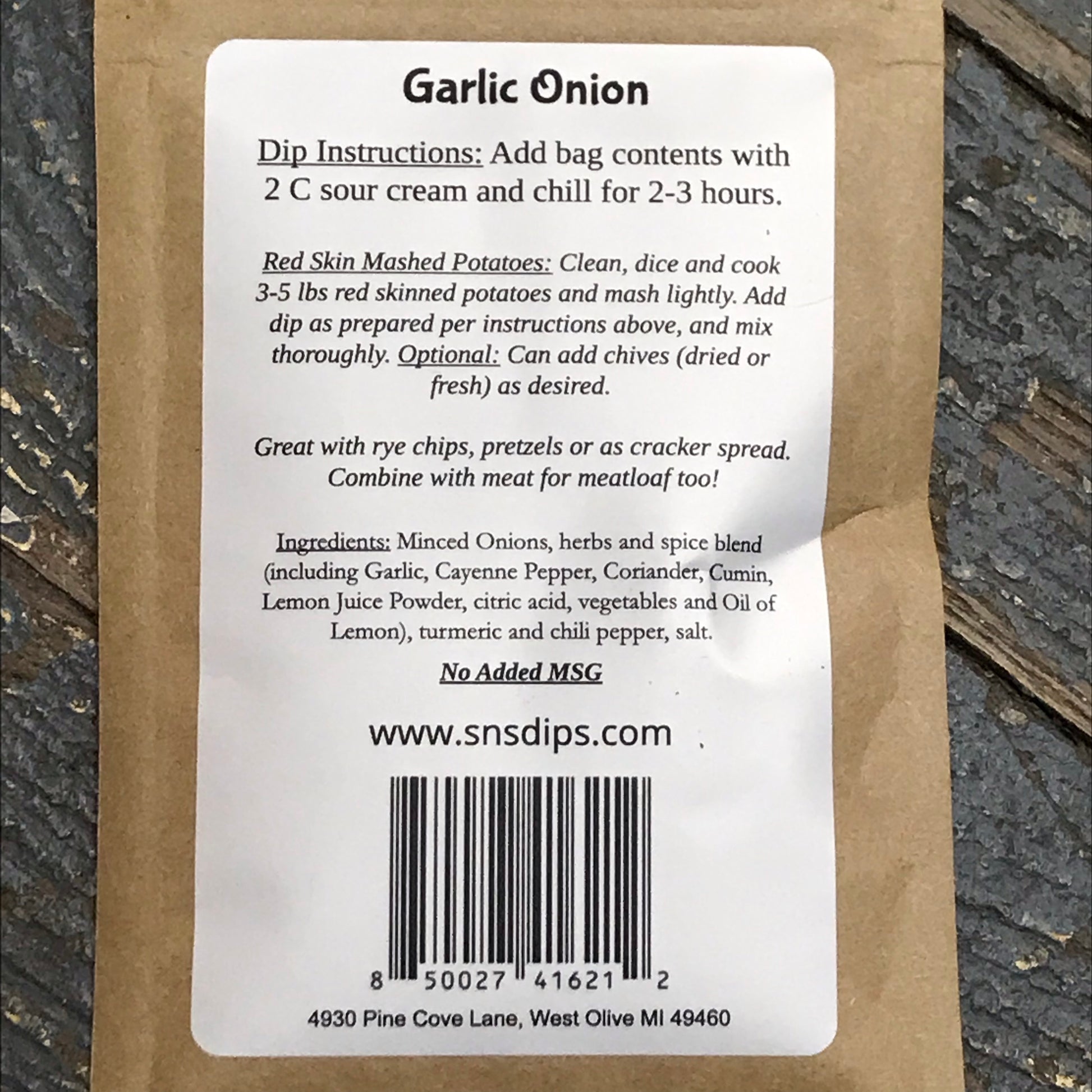 Small Batch Garlic Onion Chive Dip