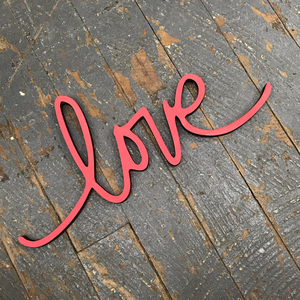 Laser Cut Wood Word Holiday Valentines Day Love 