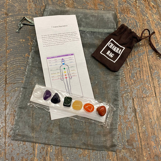 Basic 7 Stone Chakra Kit with Pouch