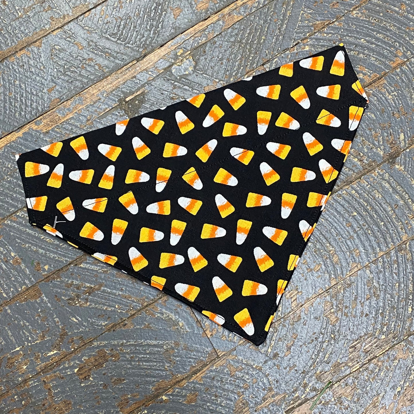 Trick or Treat Candy Corn Dog Collar Pet Bandanna Neck Scarf Medium