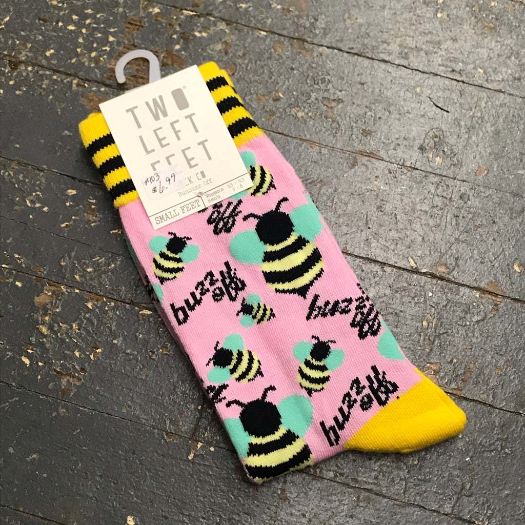 Buzz Off Bee Two Left Feet Pair Socks
