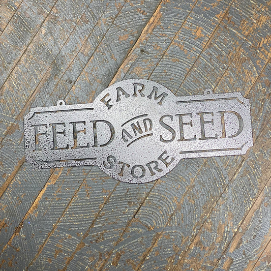 Farm Store Feed Seed Metal Sign Wall Hanger