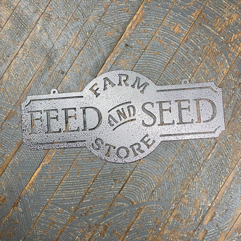 Farm Store Feed Seed Metal Sign Wall Hanger