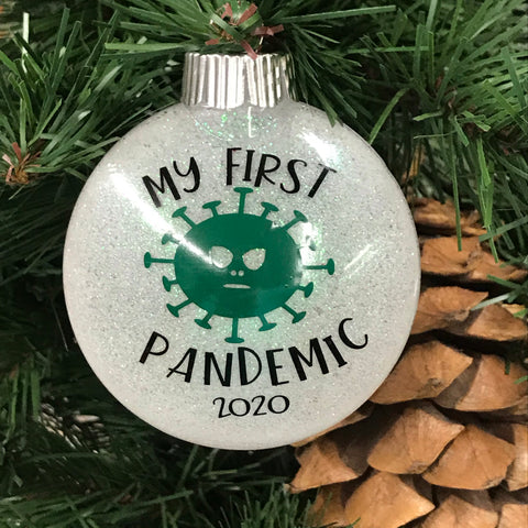Holiday Christmas Tree Ornament My First Pandemic 2020