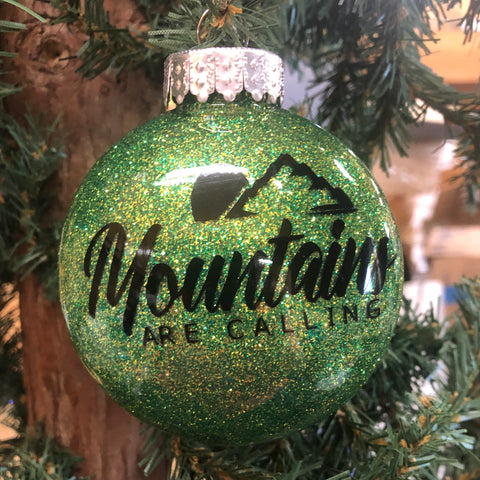 Holiday Christmas Tree Ornament Mountains Are Calling