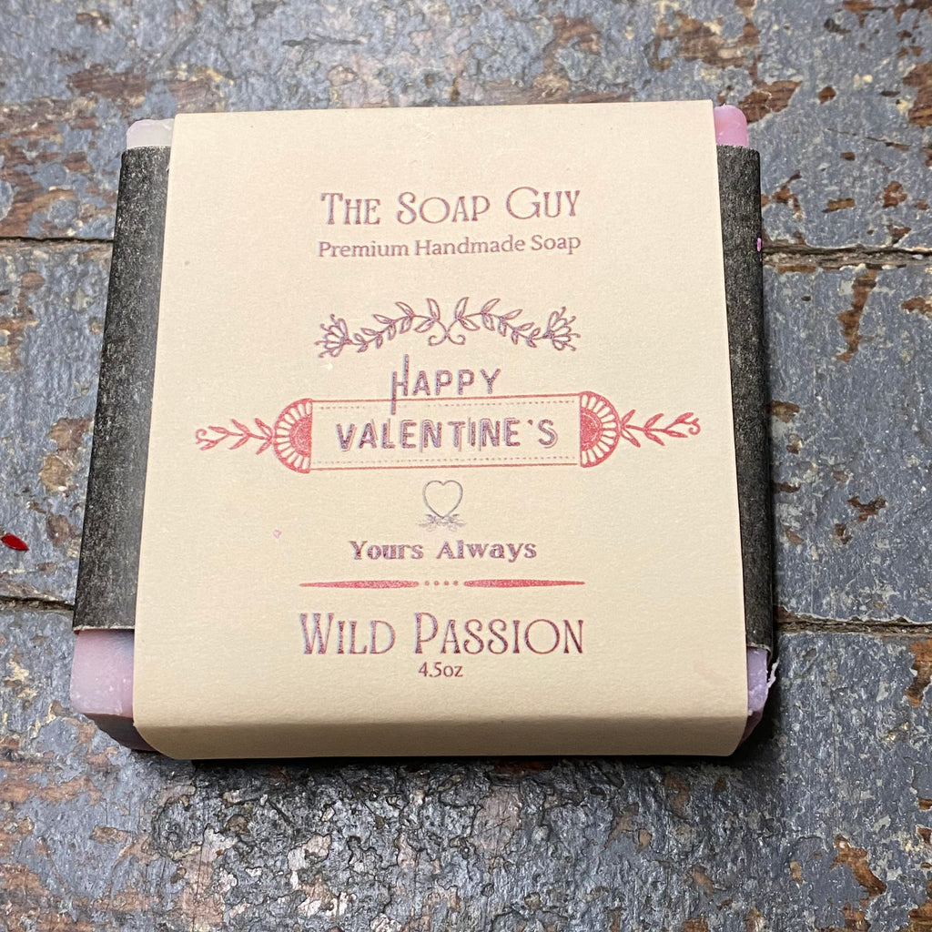 Bar Soap Cleansing Wash Premium Handmade Valentines Day Wild Passion