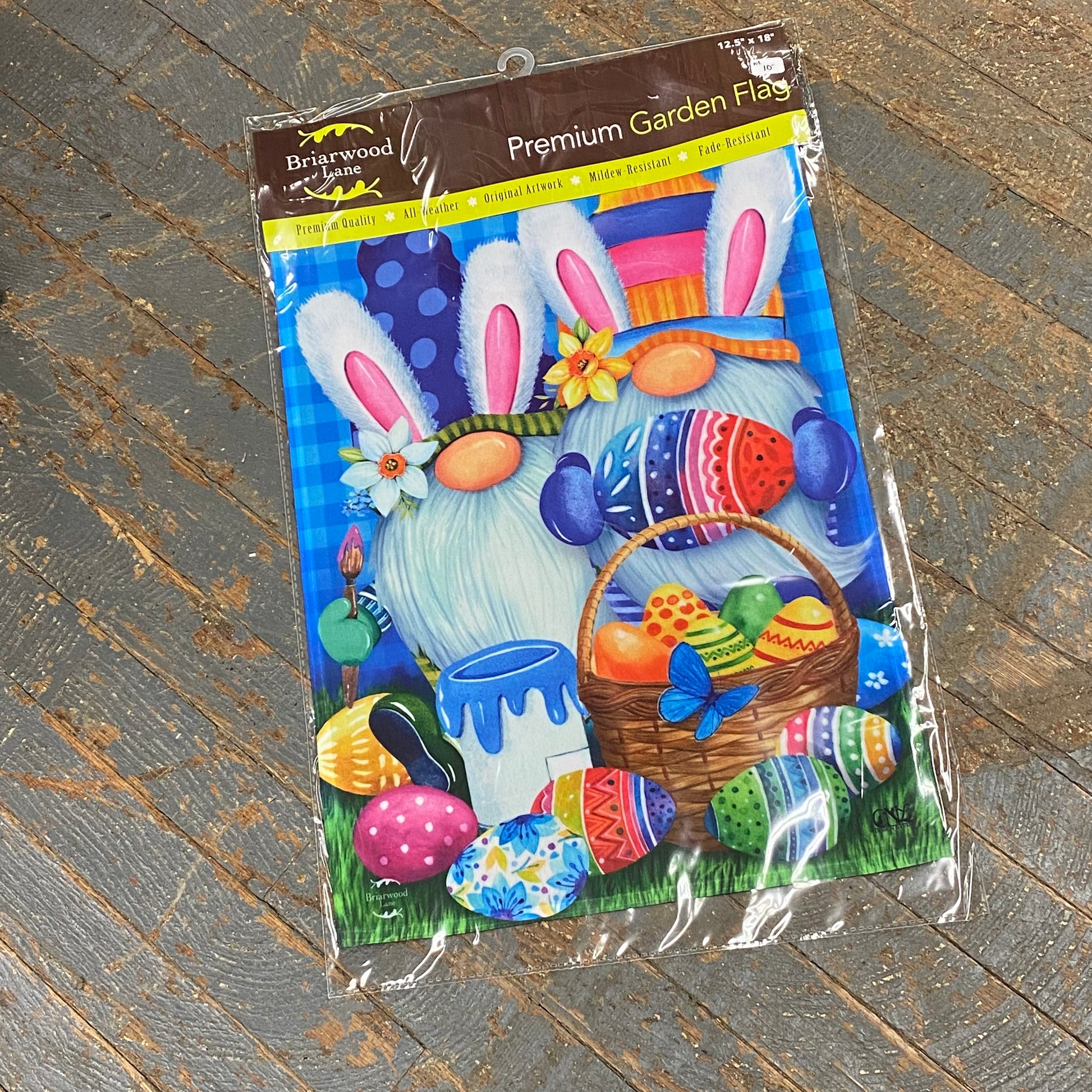 Easter Bunny Gnomes Garden Flag