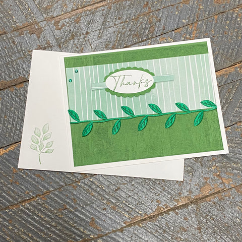 Thanks Ivy Vine Design Handmade Stampin Up Greeting Card with Envelope