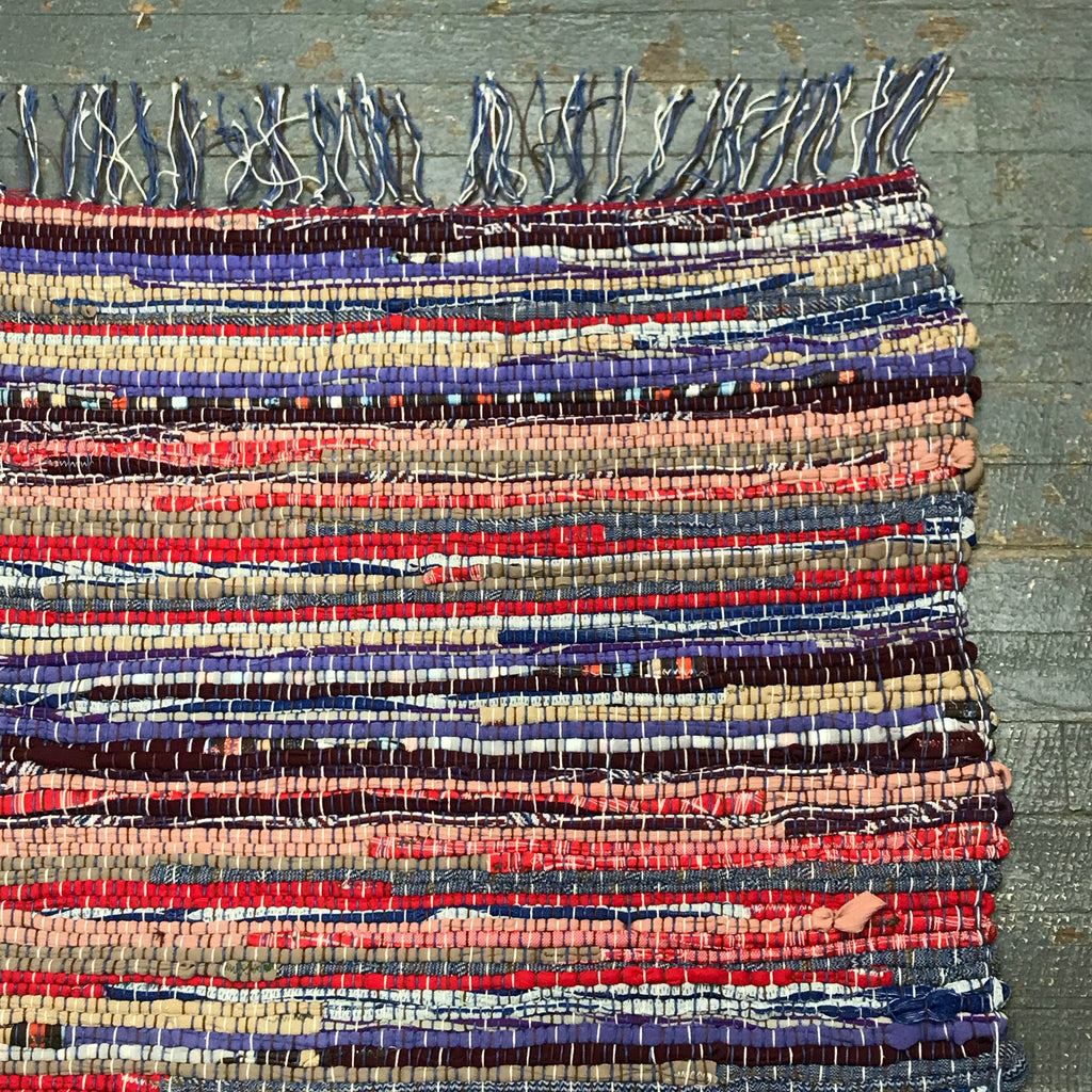 #94 Desert Sunset Rag Weaved Table Runner Rug by Dennis