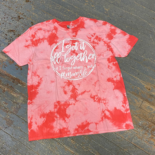 Got it Together Forgot Where Put It Tie Dye Graphic Designer Short Sleeve T-Shirt
