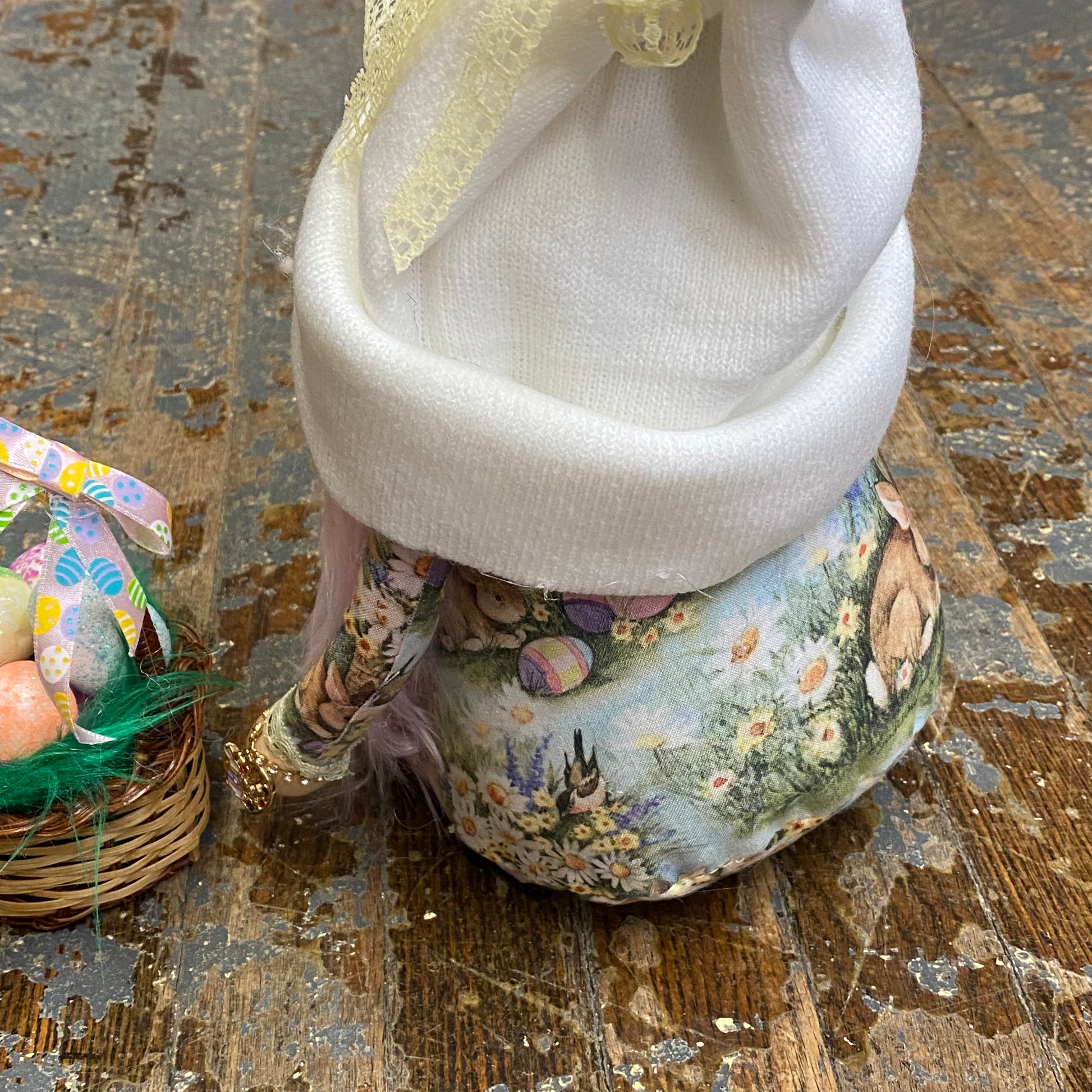 Gnome Holiday Easter Egg Basket Peter Cottontail