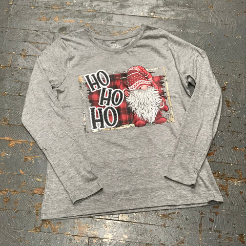 Ho Ho Ho Gnome Graphic Designer Long Sleeve T-Shirt