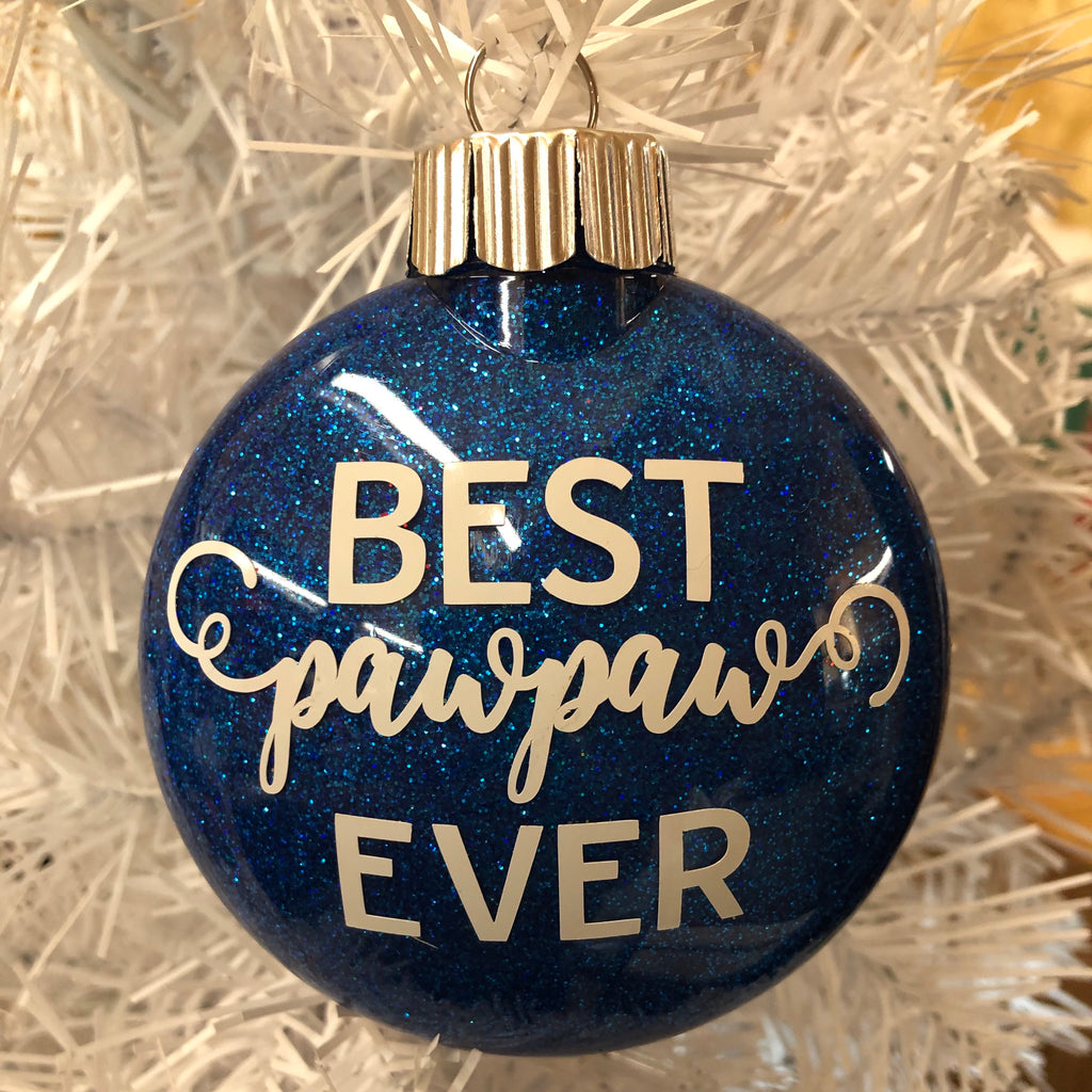 Holiday Christmas Tree Ornament Best PawPaw Ever
