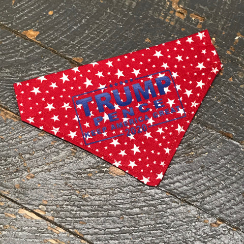 Trump Pence 2020 Stars America Dog Collar Pet Bandanna Neck Scarf X-Small