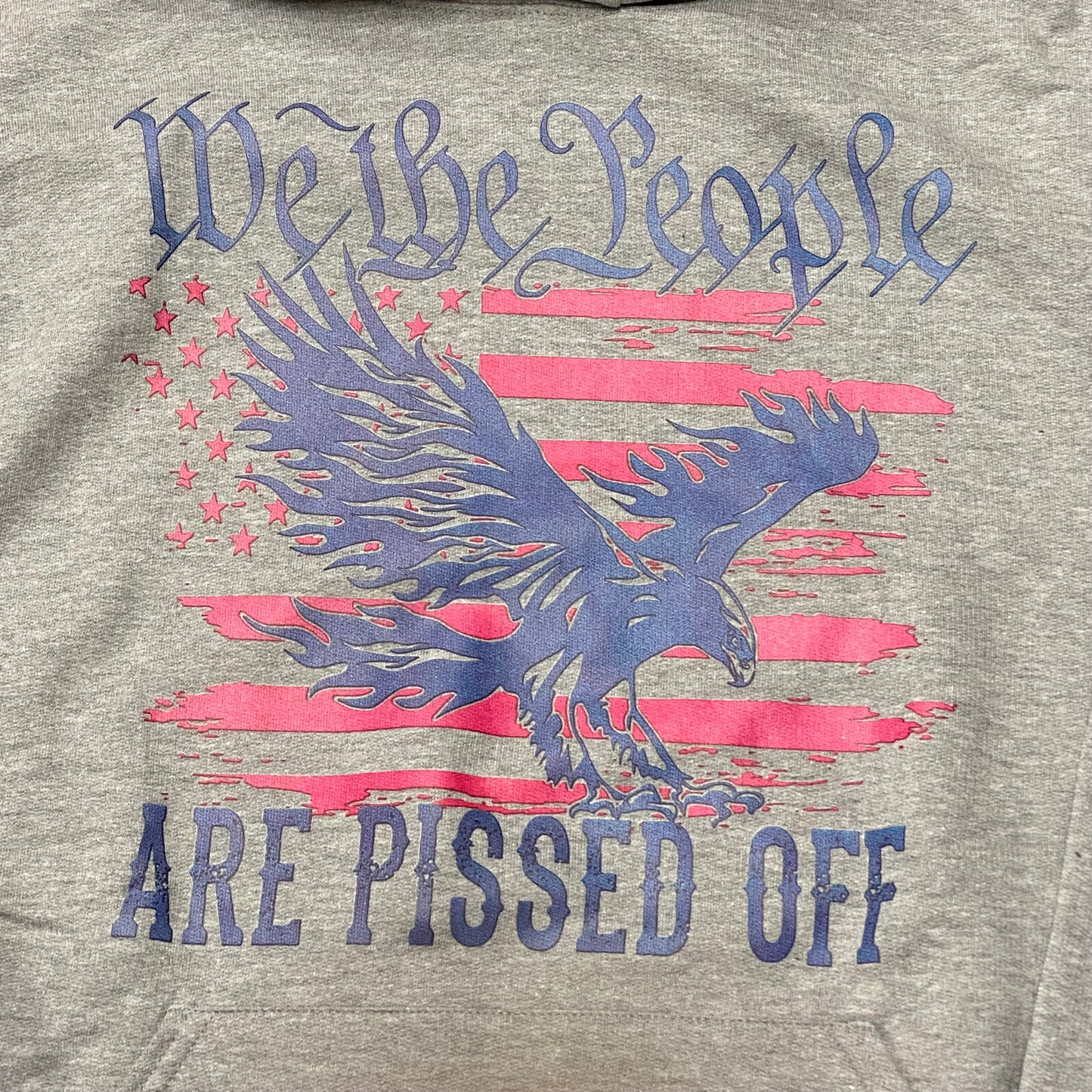 We the People Are Pissed Off Graphic Designer Long Sleeve Hoody Sweatshirt