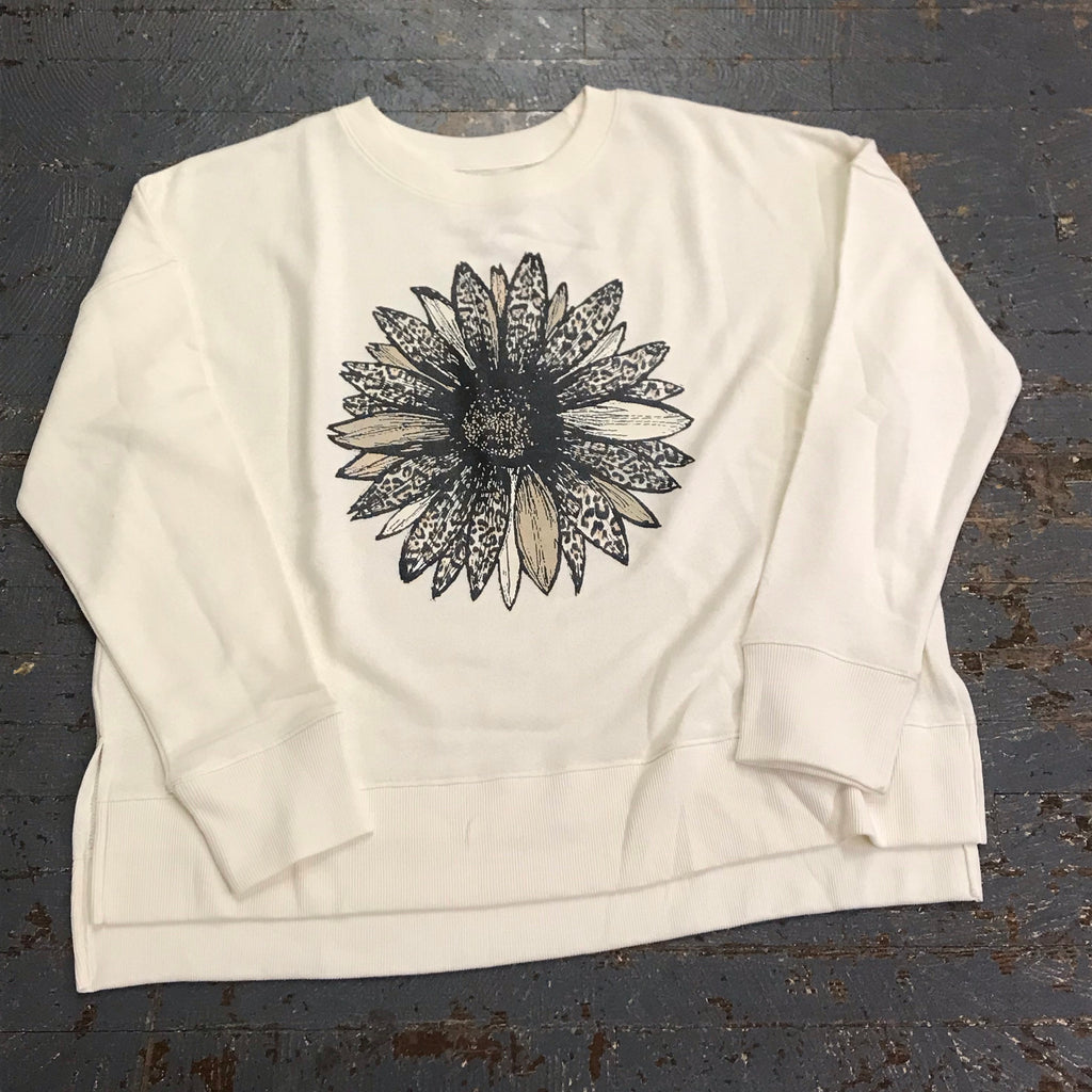 Sunflower Neutral Graphic Designer Long Sleeve Sweatshirt