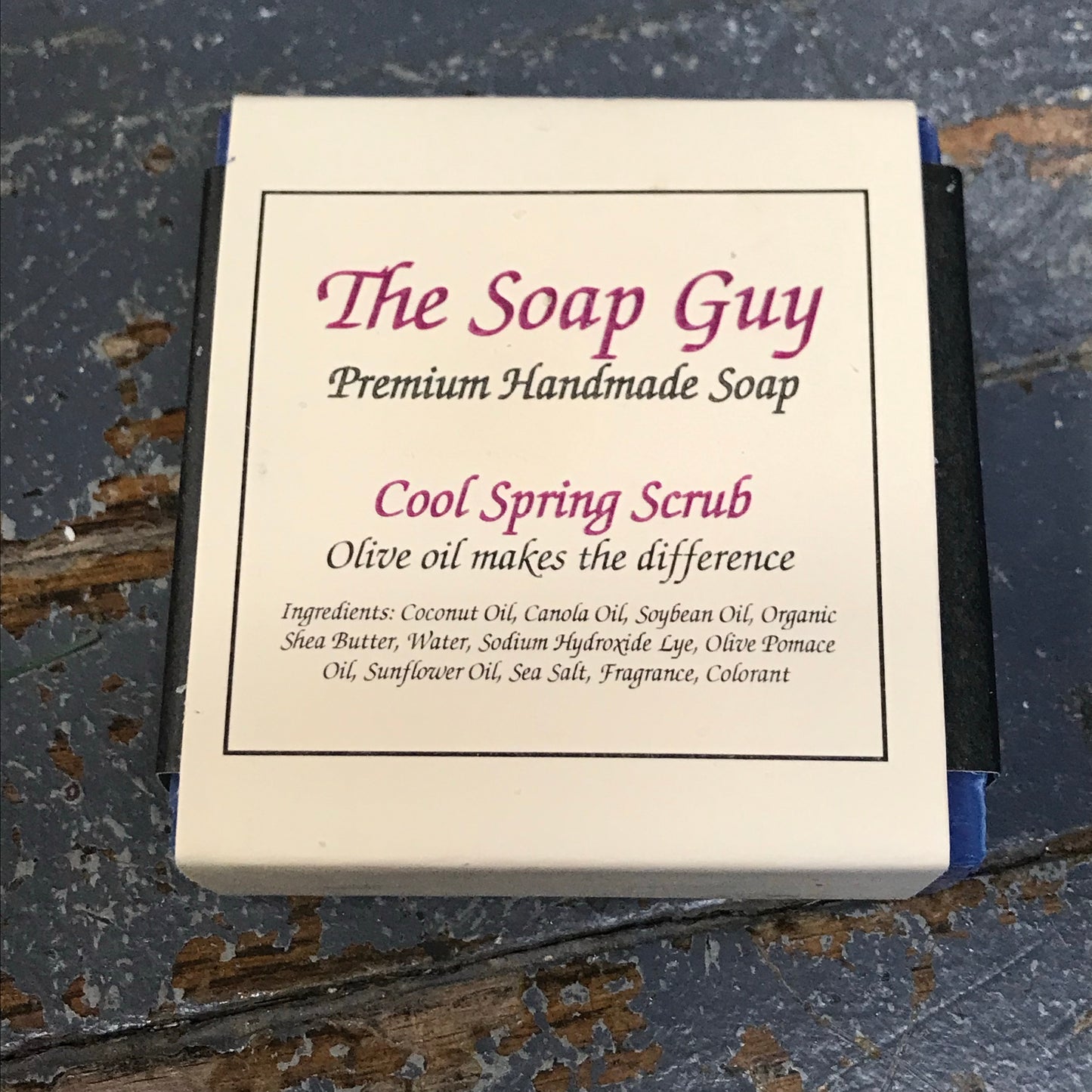 Bar Soap Cleansing Wash Premium Handmade Cool Spring Scrub