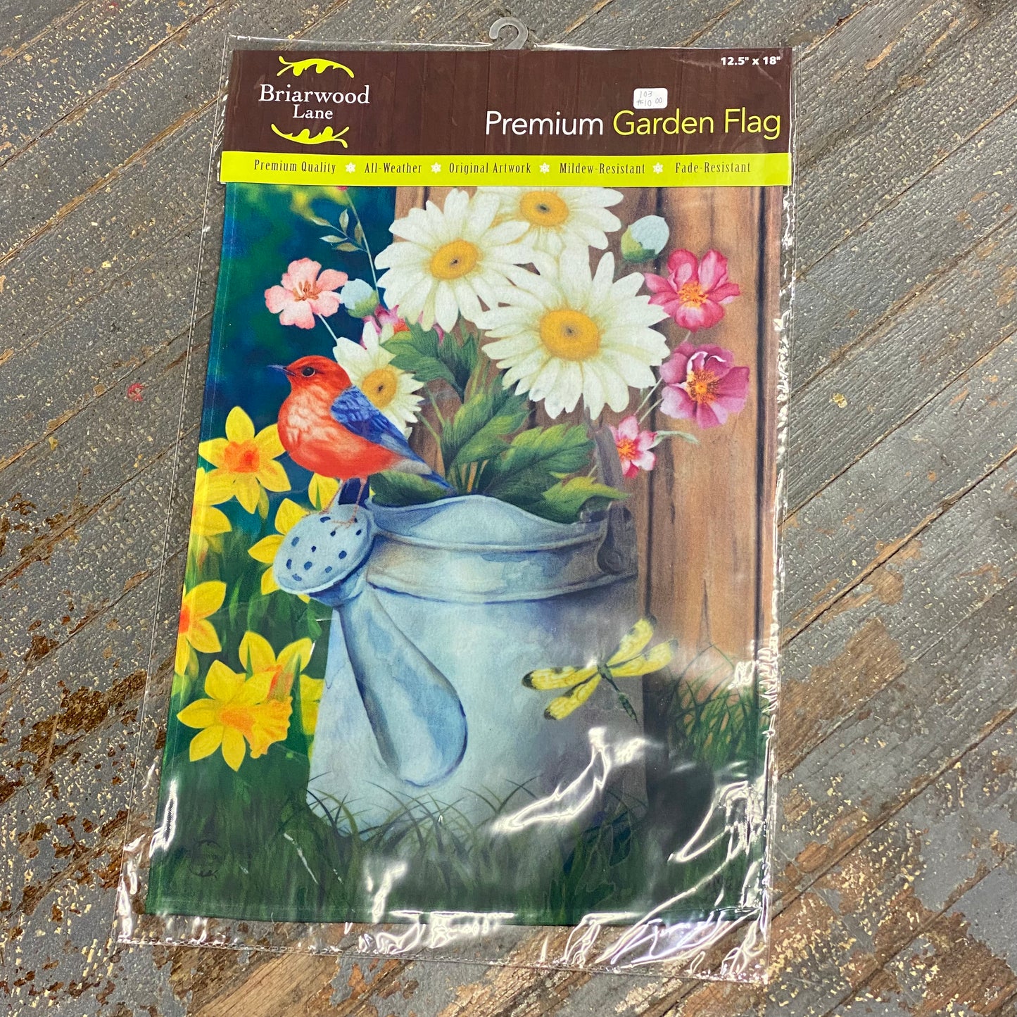 Spring Jubilee Watering Can Flower Pot Garden Flag