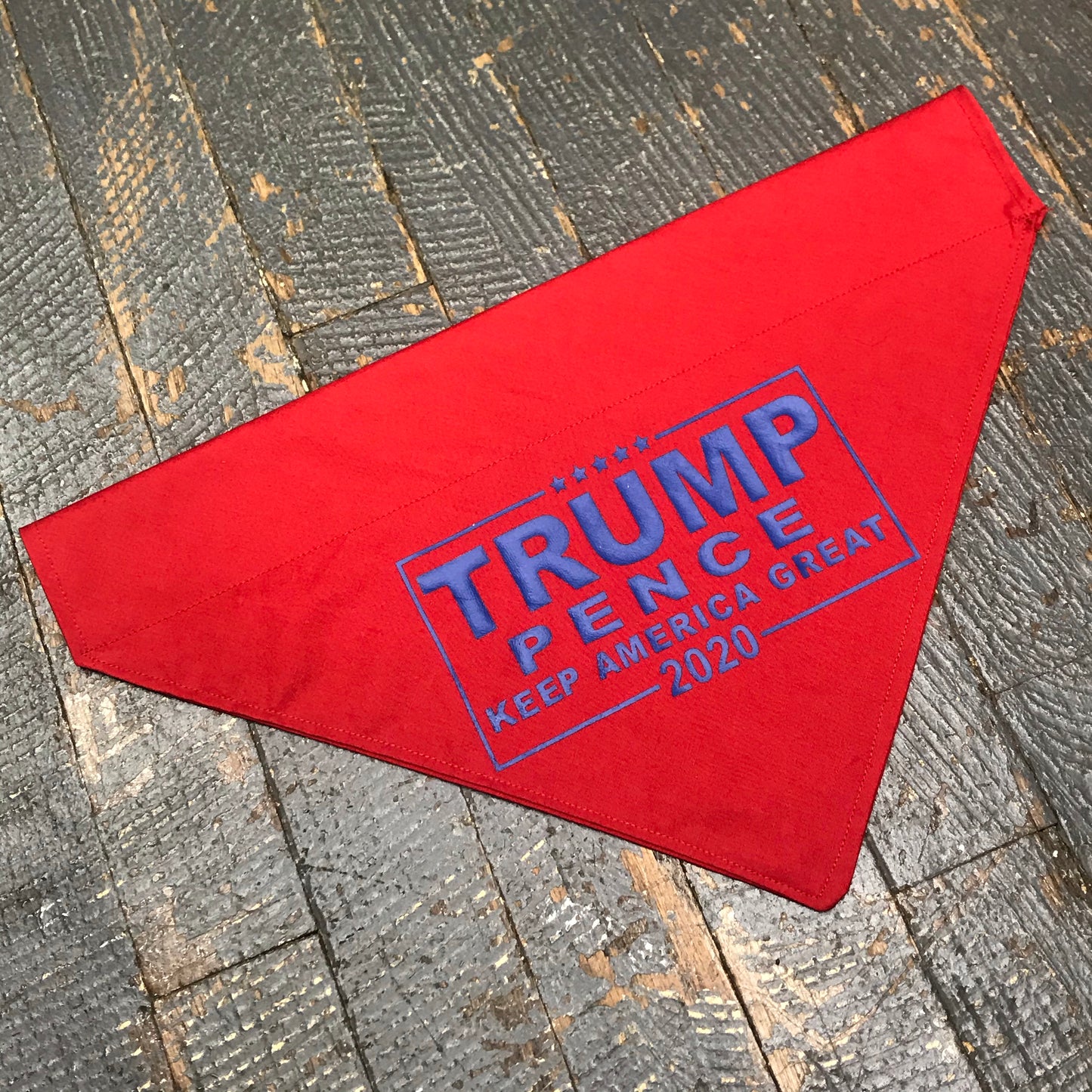 Trump Pence 2020 Red Dog Collar Pet Bandanna Neck Scarf Medium