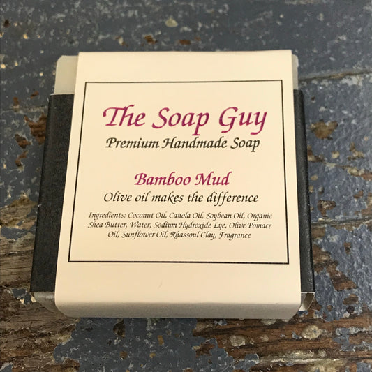 Bar Soap Cleansing Wash Premium Handmade Bamboo Mud