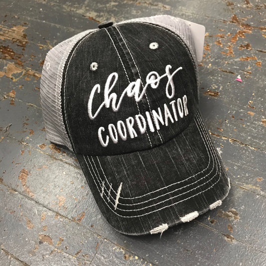 Chaos Coordinator Rugged Gray Embroidered Ball Cap