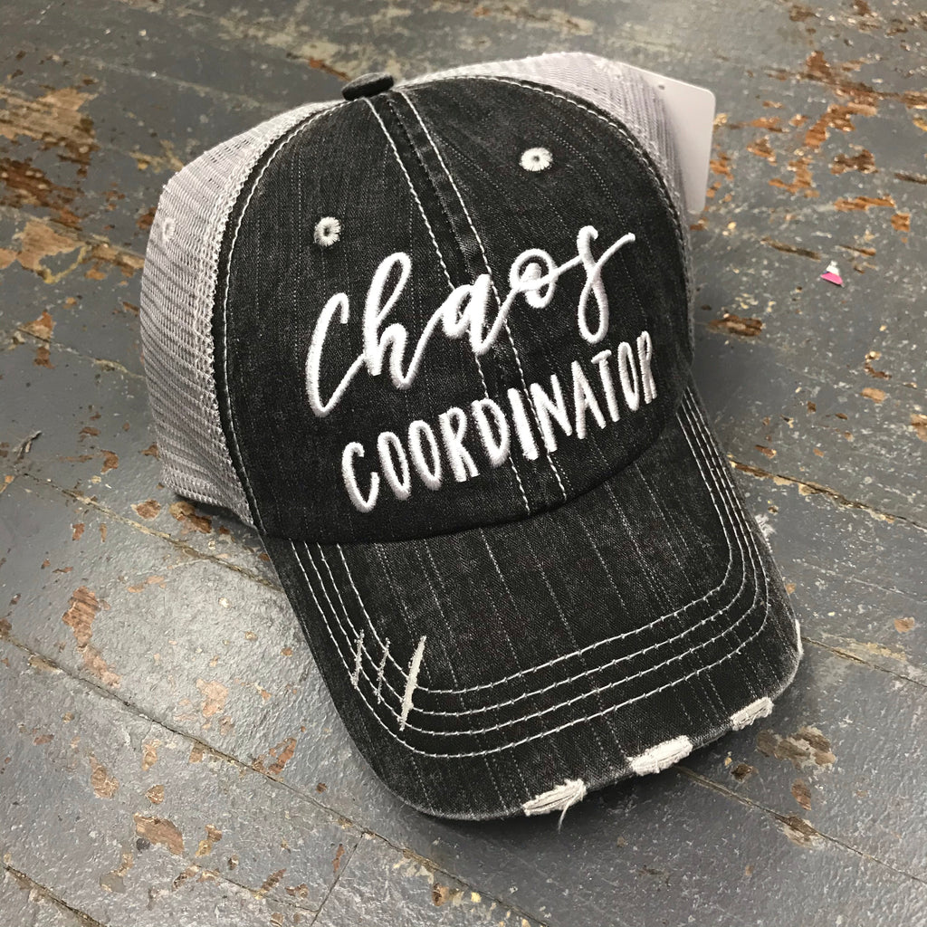 Chaos Coordinator Rugged Gray Embroidered Ball Cap