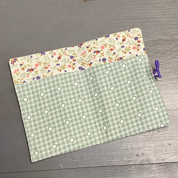 Handmade Fabric Cloth Wallet Card Holder Misc Green