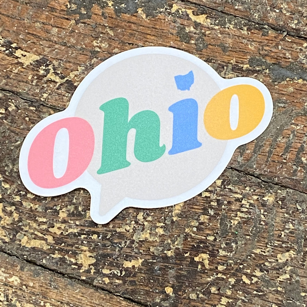 Ohio Round OHIO Pastel Sticker Decal