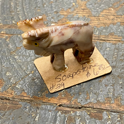 Soapstone Miniature Animal Figurine Deer