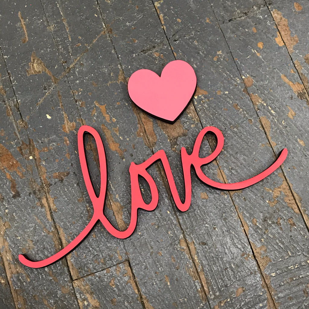 Laser Cut Wood Word Holiday Valentines Day Love Heart Set