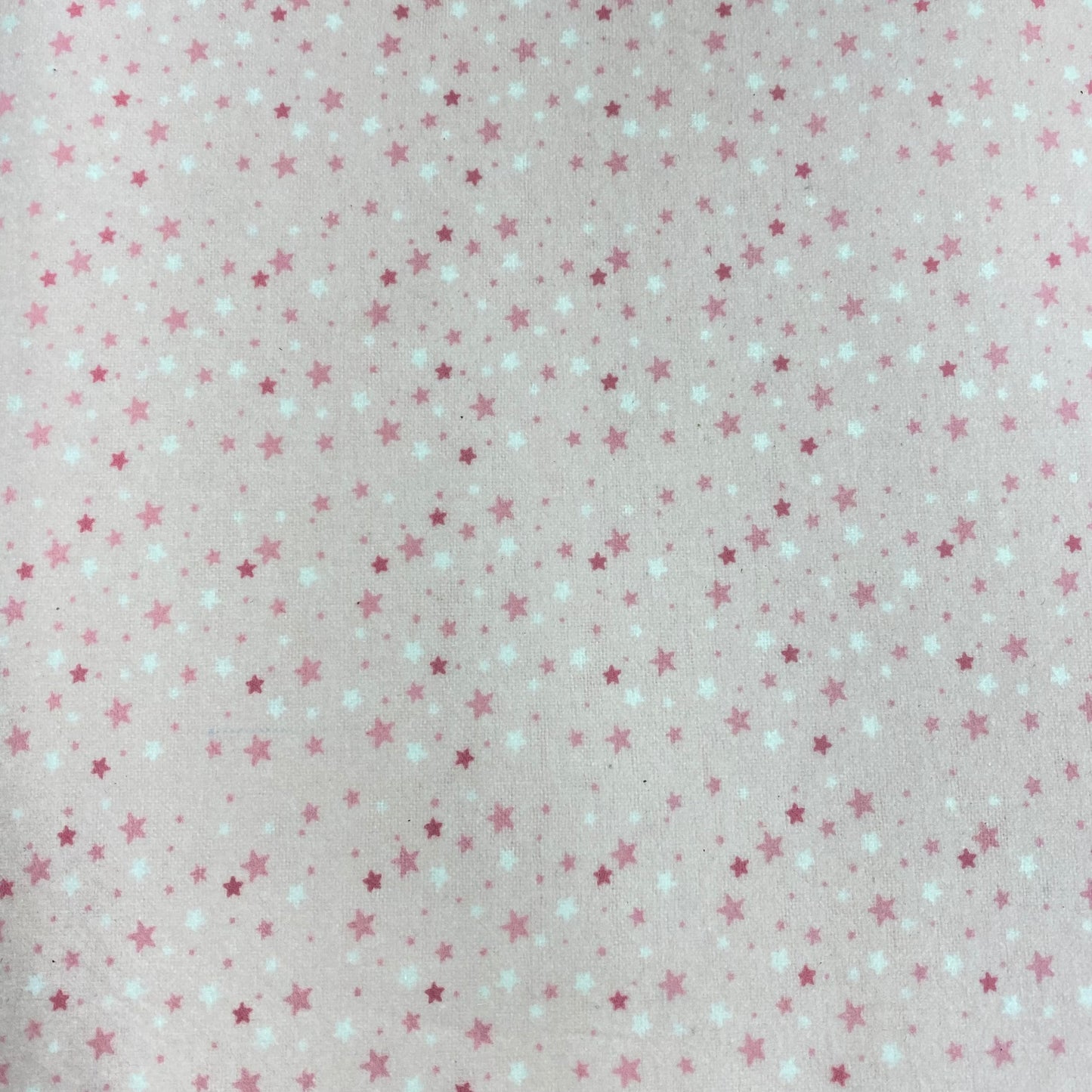 Super Snuggle Flannel Quilt Fabric by the Yard Cotton Material Pink Stars