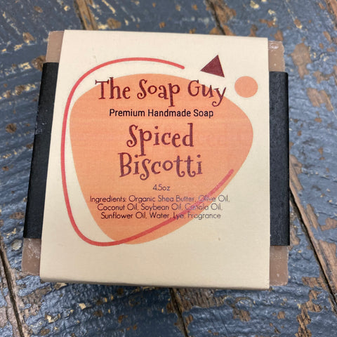 Bar Soap Cleansing Wash Premium Handmade Spiced Biscotti
