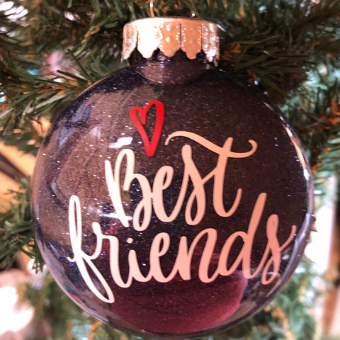 Holiday Christmas Tree Ornament Best Friends