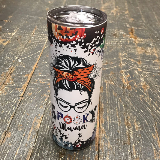 Halloween Spooky Momma Tall Skinny Tumbler