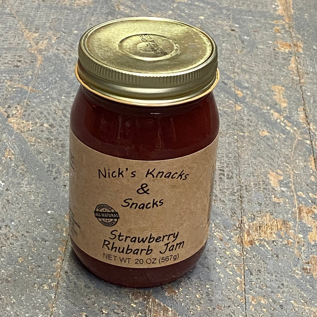 Nicks Snacks All Natural Strawberry Rhubarb Jam