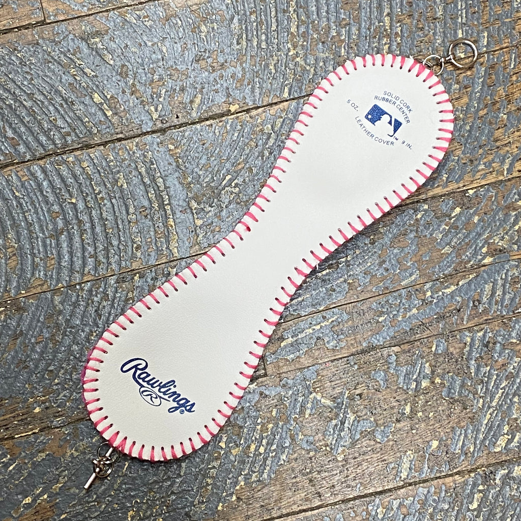 Handmade Baseball Bracelet Pink Stitching