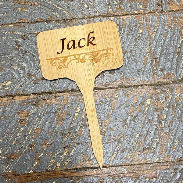 Charcuterie Board Meat Cheese Wood Marker Identification Stick Stake Jack