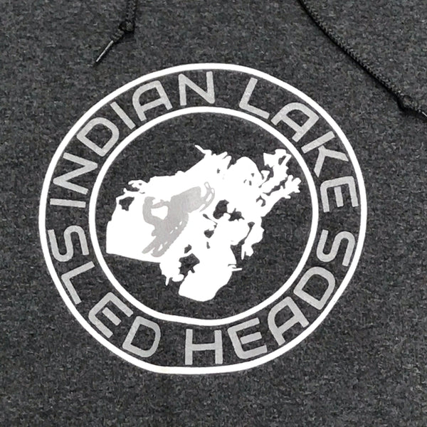 Indian Lake Sled Heads Long Sleeve Sweatshirt Graphic Designer Hoody