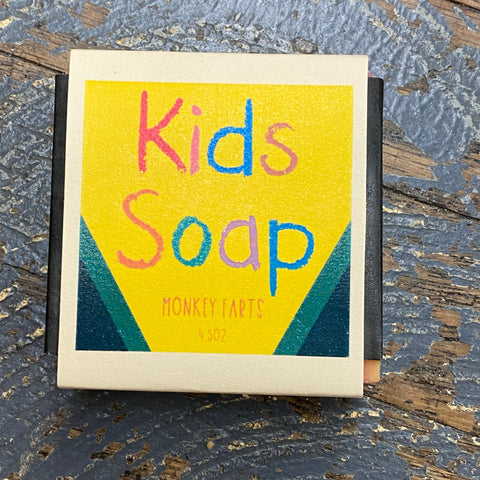 Kids Bar Soap Cleansing Wash Premium Handmade Monkey Farts