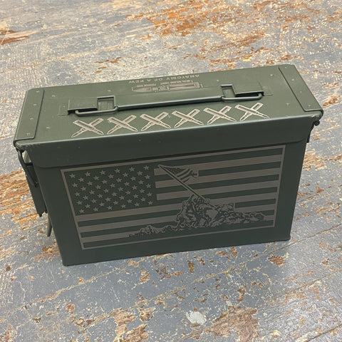 Laser Engraved Metal Military Ammo Can Small Mount Suribachi Anatomy of a Pew