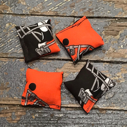 Cornhole Toss Bean Bag Set of 4 Mini Tabletop Bags Football Cleveland Browns